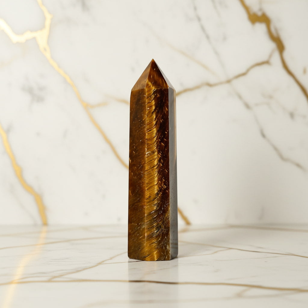 Tigerauge Obelisk  – für Fokus und Energie