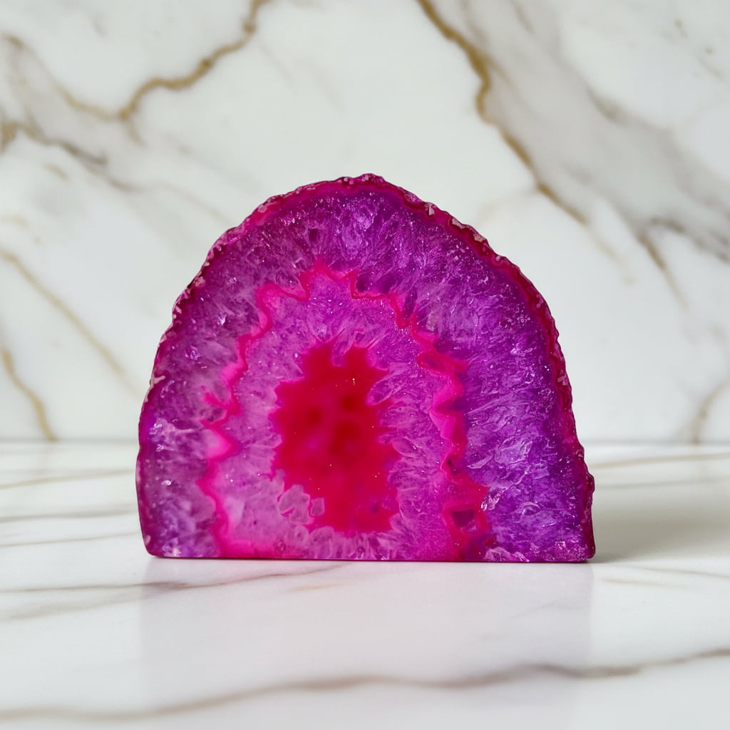 Achat Freiform - in leuchtenden Pinktönen