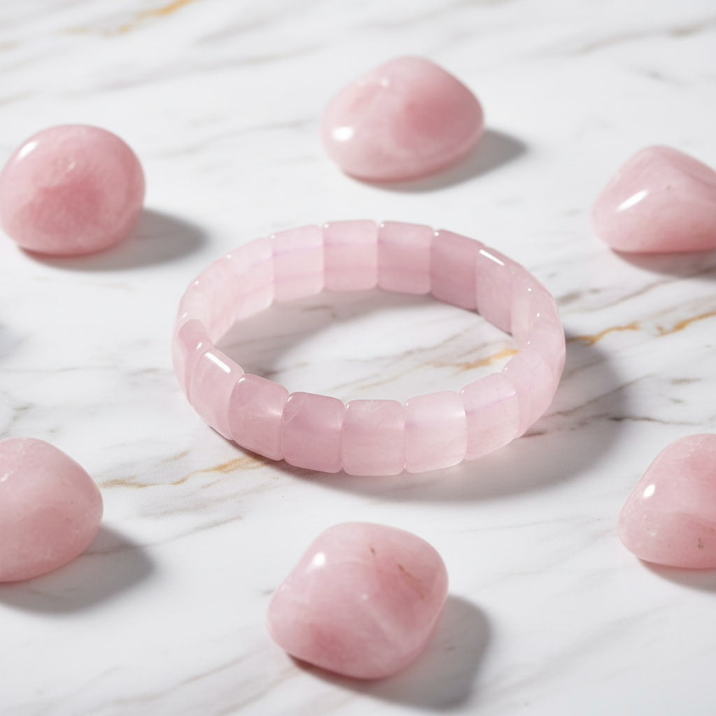 Rosenquarz Armband - Schmuckstück für Harmonie CrystalScents