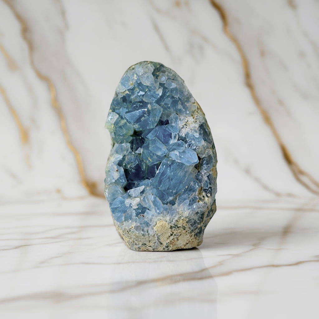 Celestit Kristallcluster - Ein Stück des Himmels