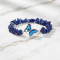 Lapislazuli Splitterarmband - Schmetterling CrystalScents