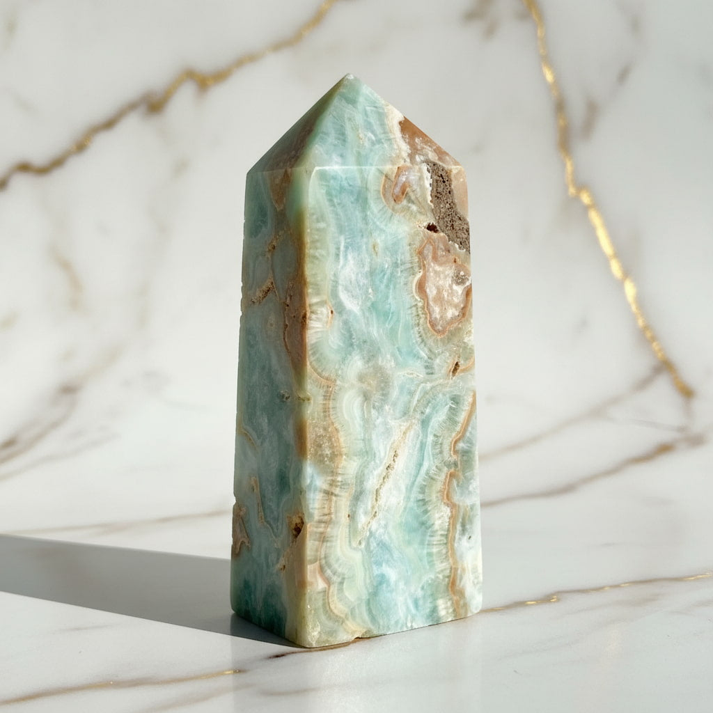 Aragonit Obelisk – Klarheit & Harmonie