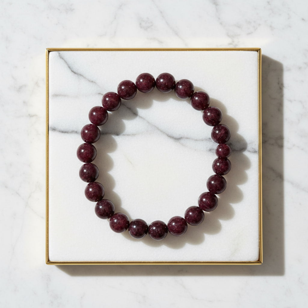 Granat Kugelarmband – Kraft & innere Stärke CrystalScents