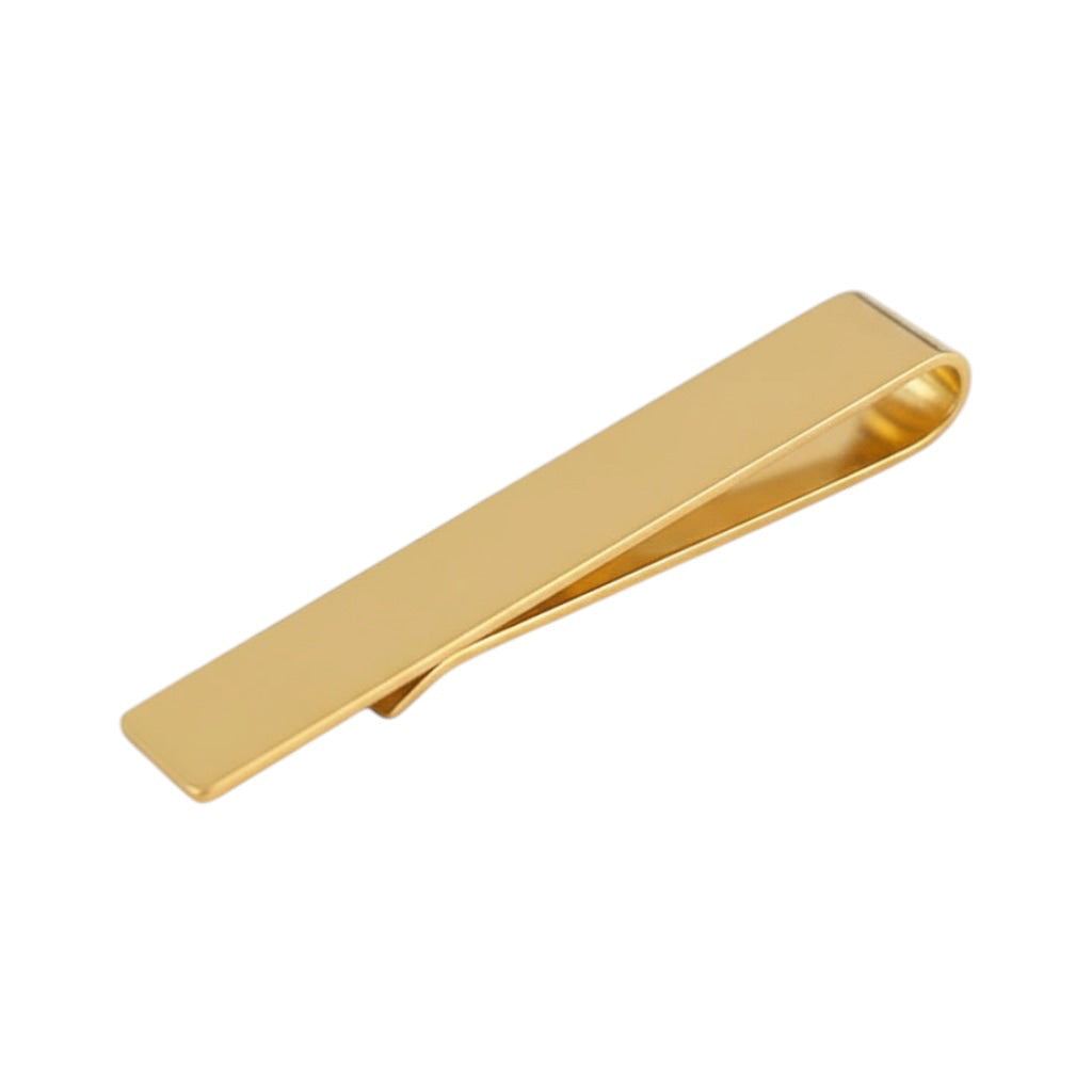 Krawattenklammer Wellenform in Gold – minimalistisches Design CrystalScents