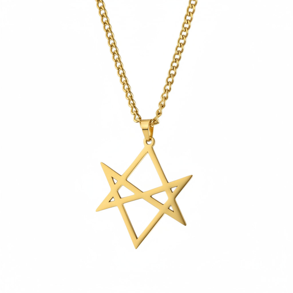 Halskette mit geometrischem Stern-Anhänger CrystalScents