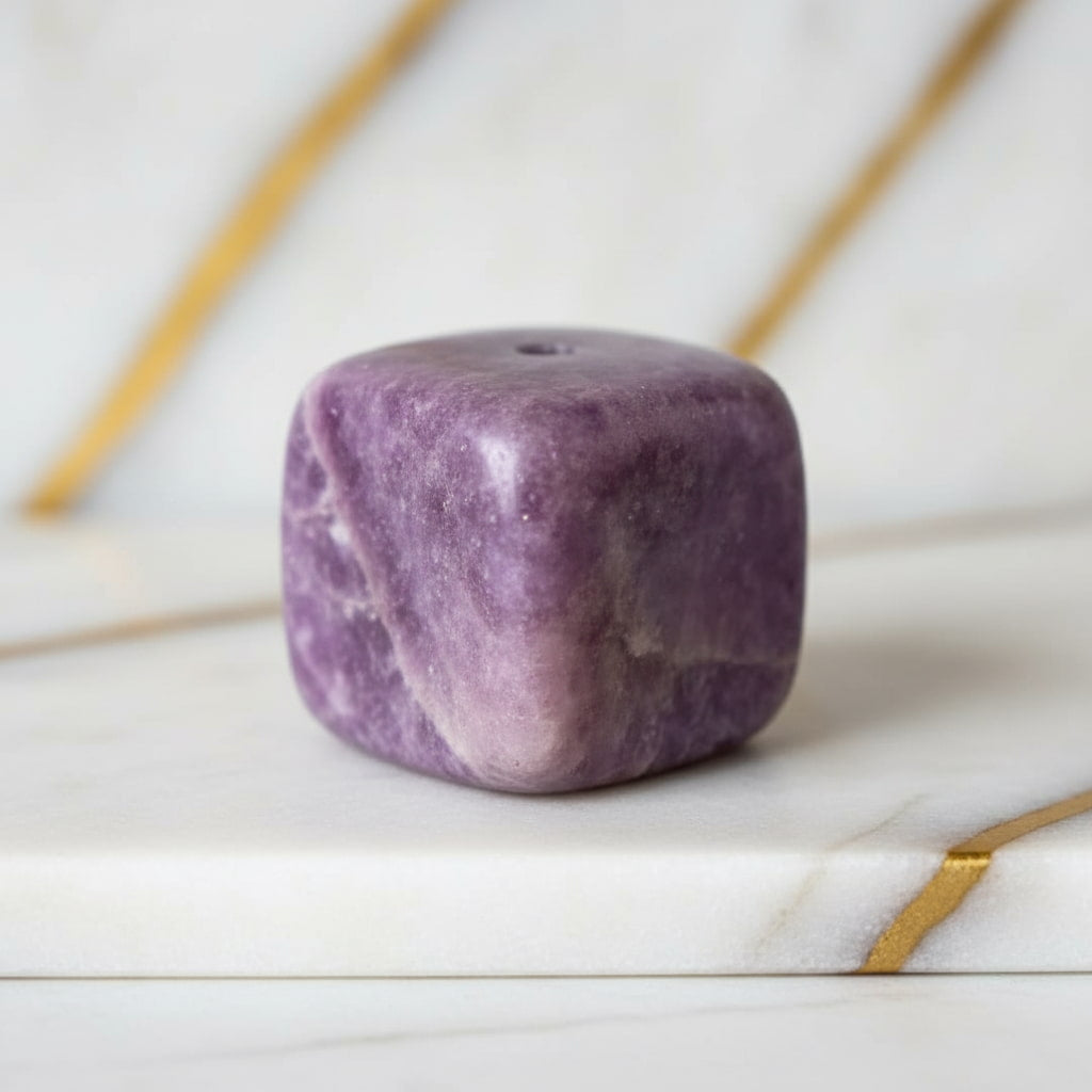 Lepidolith Duftstäbchenhalter – Entspannte Aromastunden CrystalScents