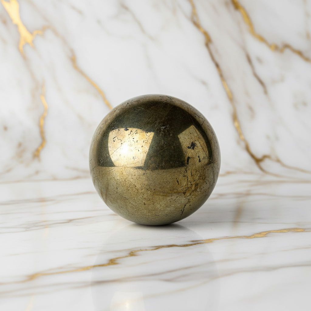 Pyrit Kugel – Stein für Reichtum & Kraft JETZT sichern CrystalScents