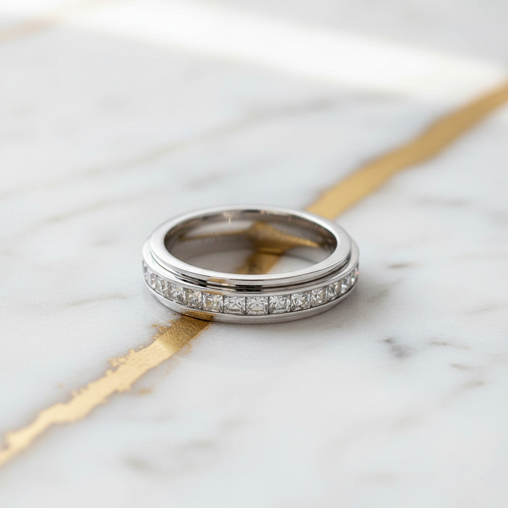 Ring Silber mit drehbarem Design CrystalScents