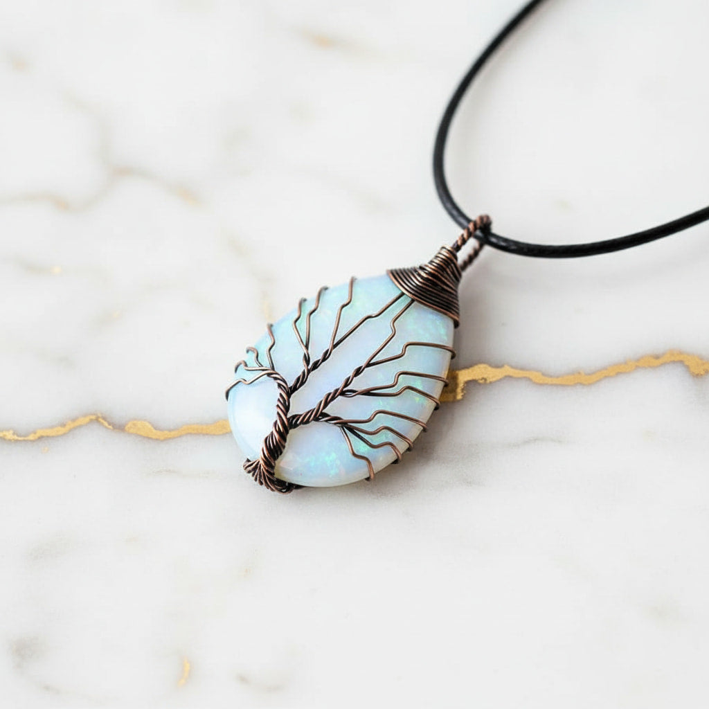 Opalit Halskette - Magischer Schimmer