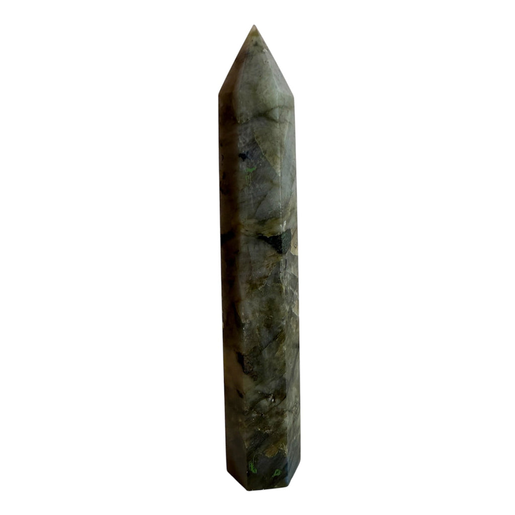 Labradorit Obelisk – Mut & Stärke