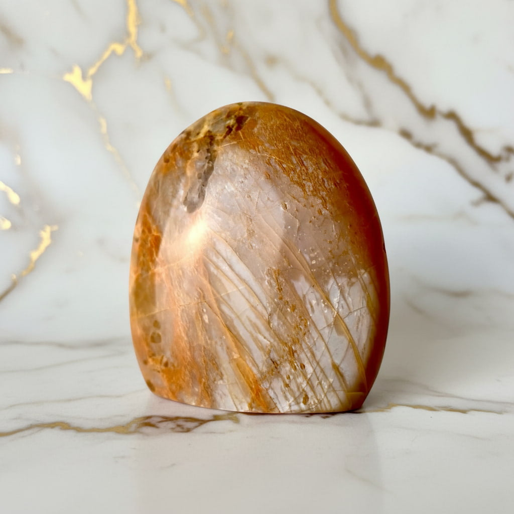 Mondstein Freiform – Warme Energie für Inspiration CrystalScents