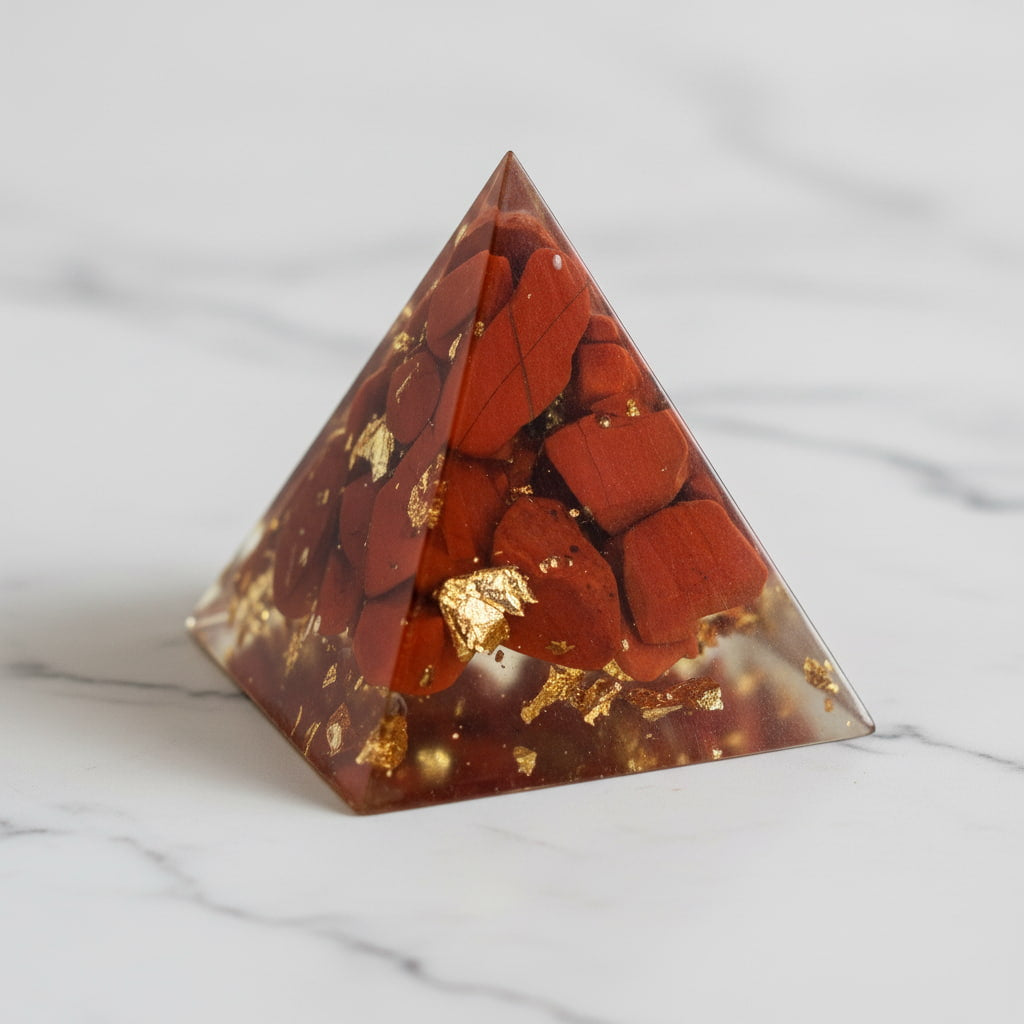 Mini Roter Jaspis Pyramide – Roter Akzent fürs Zuhause CrystalScents