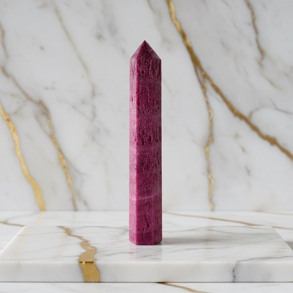 Korund Obelisk – Kraftvoller Farbakzent JETZT sichern CrystalScents