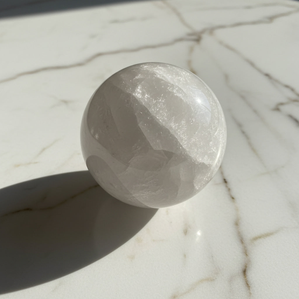 Bergkristall Kugel – Reines Naturjuwel CrystalScents