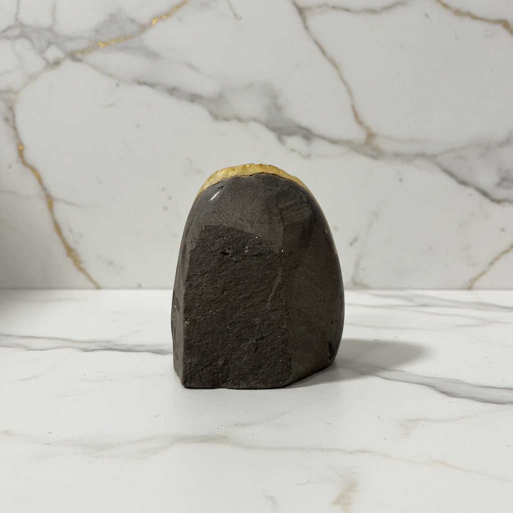 Amethystdruse Gelb – Funkelndes Deko-Highlight CrystalScents