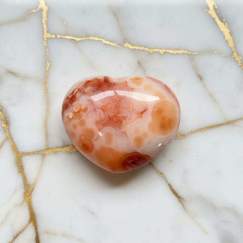 Karneol Herz – Lebensfreude & kreative Kraft