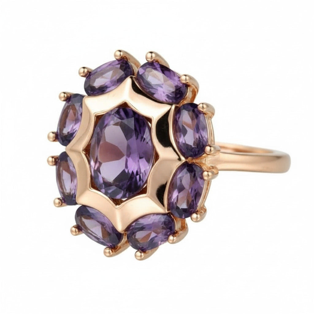 Ring mit auffälligem lila Funkeln CrystalScents