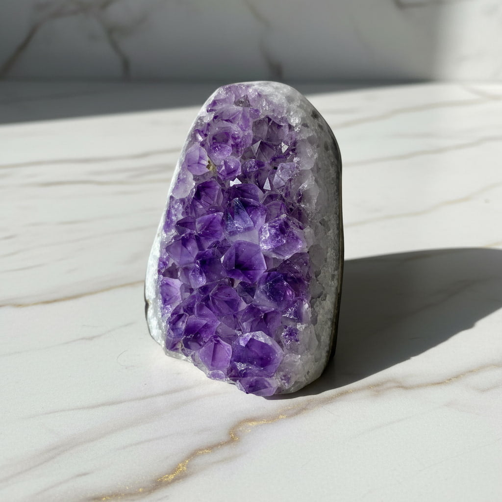 Amethystdruse – Spirituelle Begleiterin für Harmonie CrystalScents