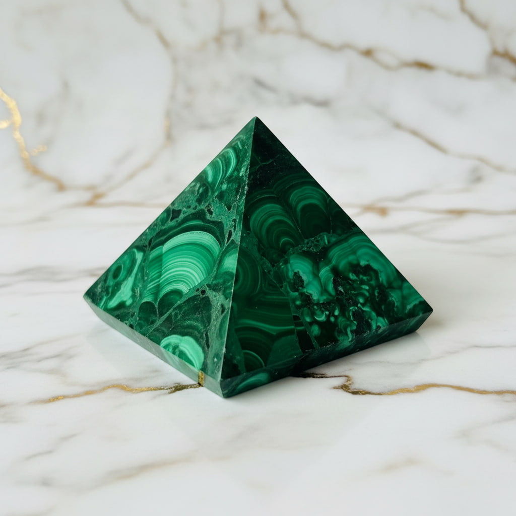 Malachit Pyramide – Harmonie & Wandel JETZT sichern CrystalScents