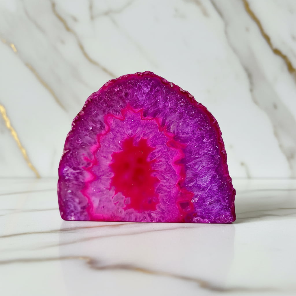 Achat Freiform - in leuchtenden Pinktönen