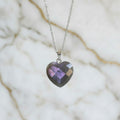 Labradorit Halskette - Facettiertes Herz CrystalScents