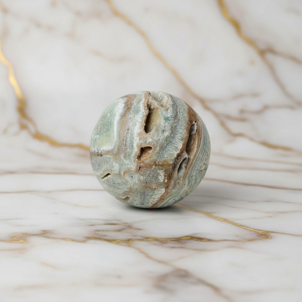 Aragonit Kugel - Sanft & Erdend CrystalScents