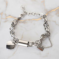 Armband – Silber mit Herz für Liebe & Stärke CrystalScents