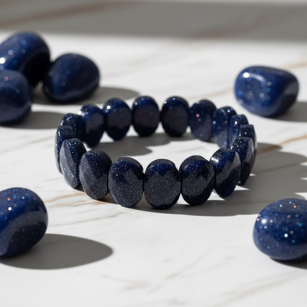 Blaufluss Armband – Facettiertes Funkeln CrystalScents