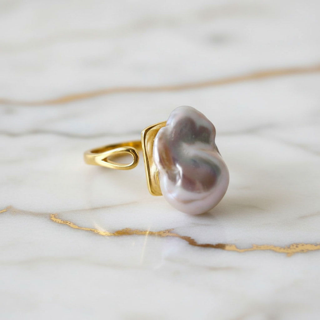 Ring Gold - mit zeitloser Perle CrystalScents