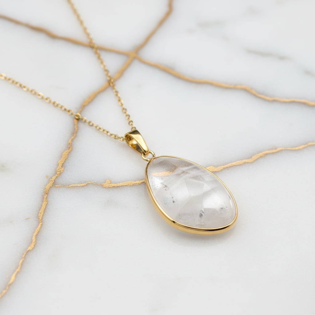 Bergkristall Halskette - für Fokus & Gelassenheit