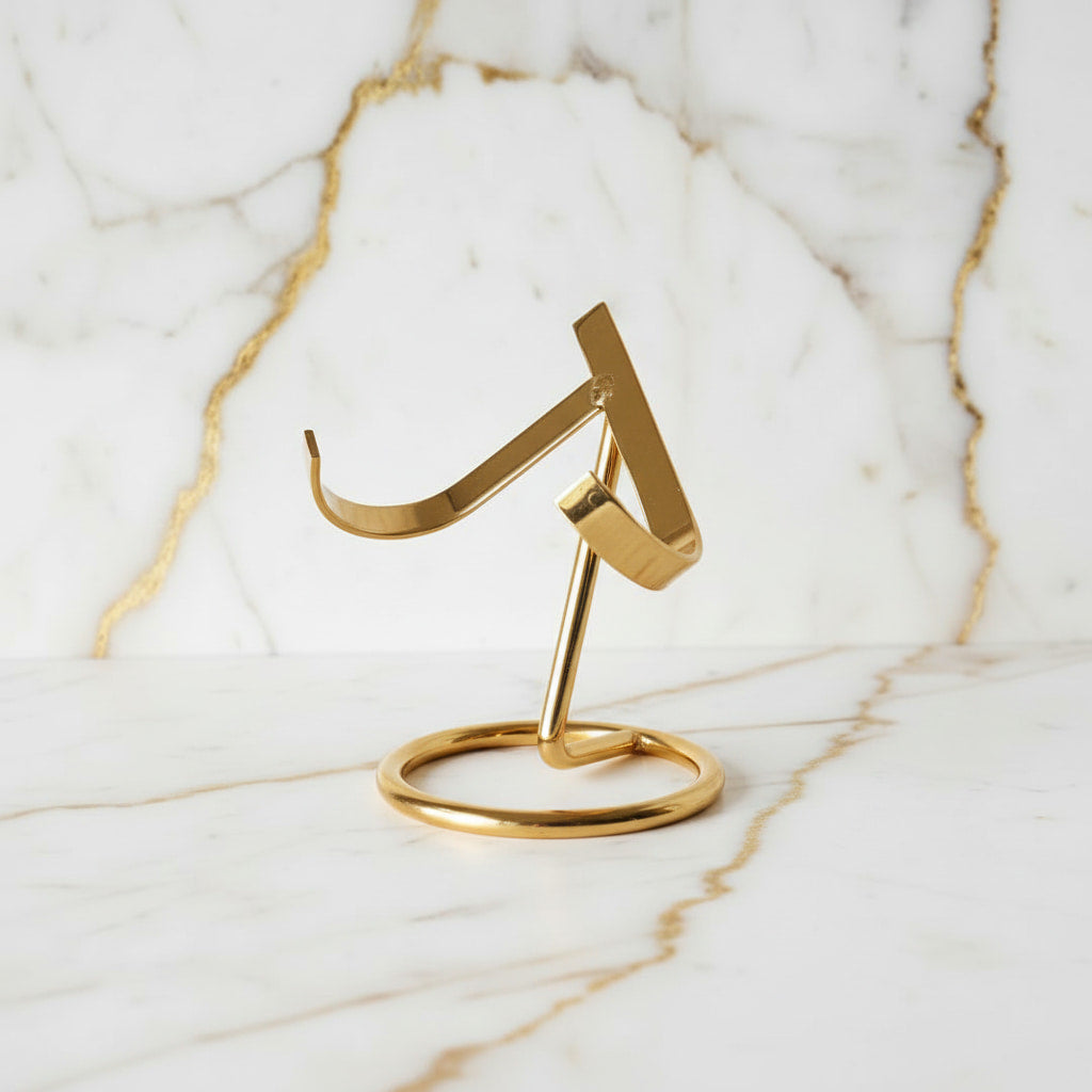 Kristallhalter Gold – Präsentation für deine Kristalle