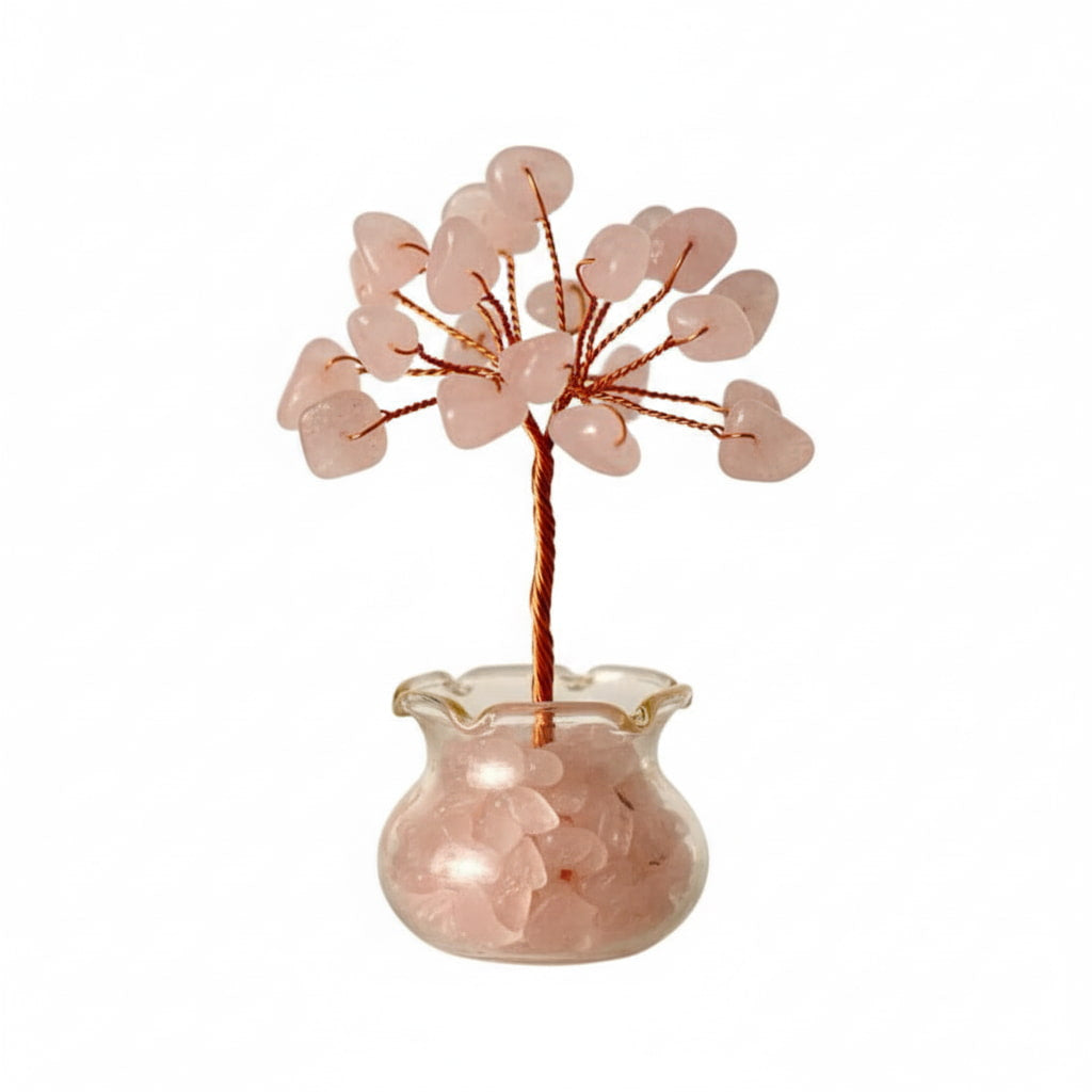 Mini Rosenquarz Baum - Liebesgrüße der Natur CrystalScents