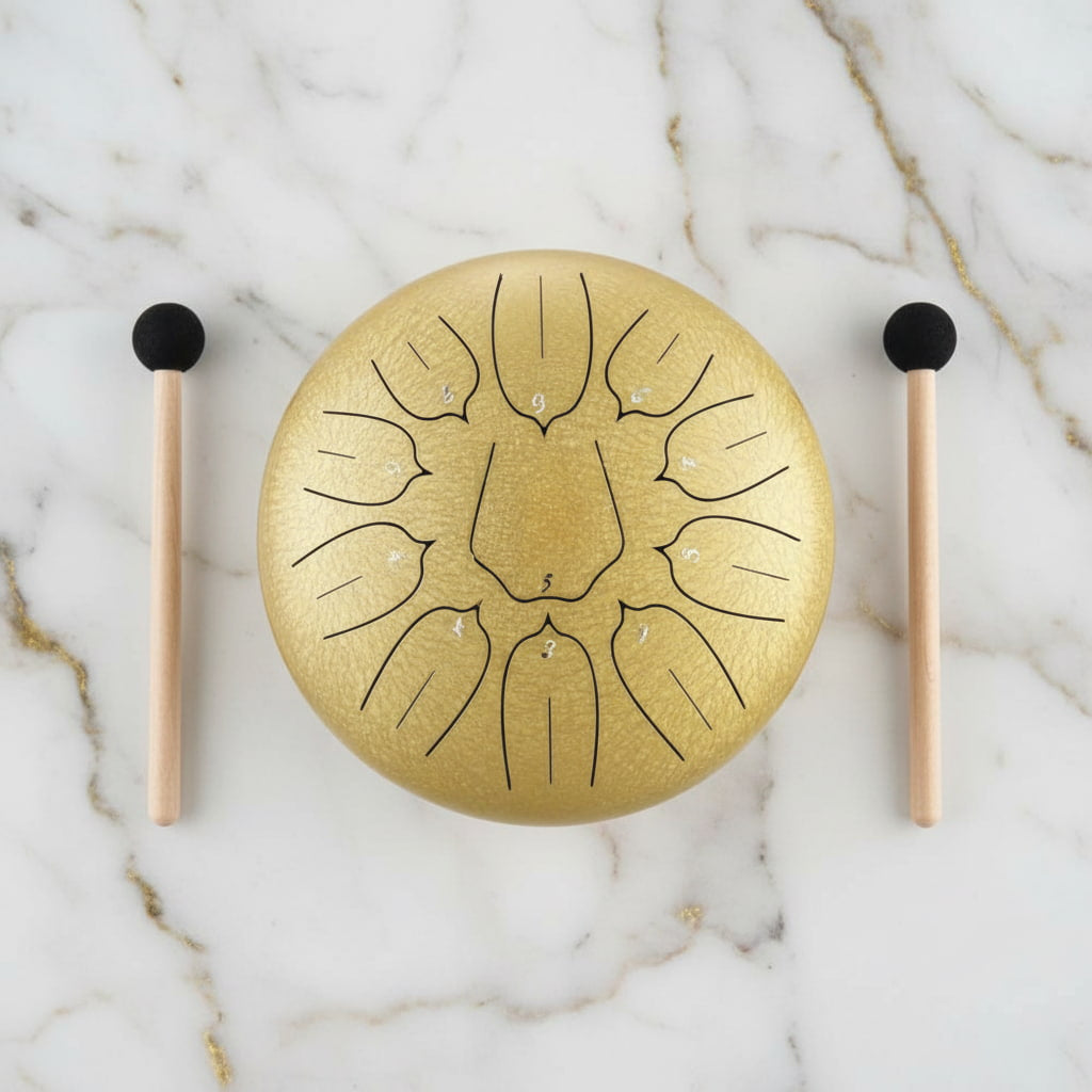 Zungentrommel in Gold – ideal für Meditation und Achtsamkeit CrystalScents
