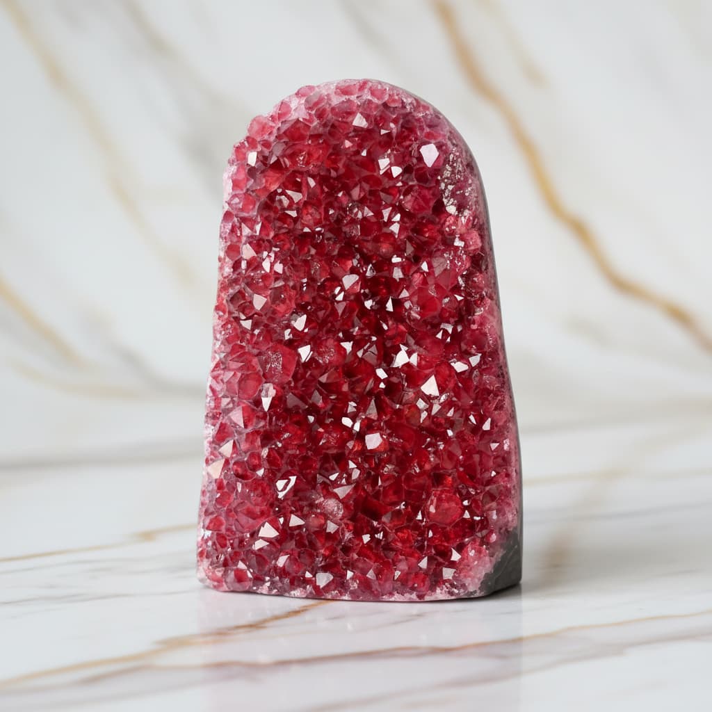 Amethystdruse Rot – Elegantes Kristallhighlight für dein Zuhause CrystalScents