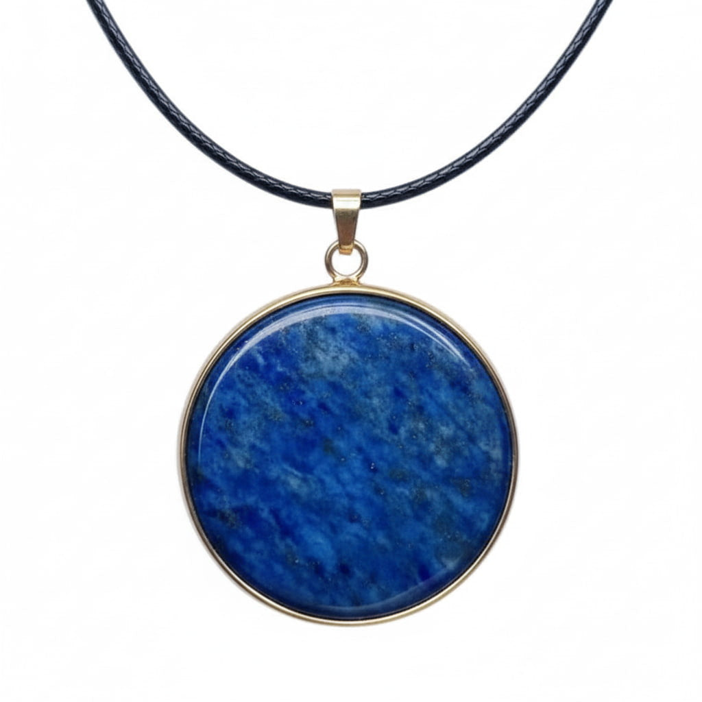 Lapislazuli Halskette - Kristall Scheibe CrystalScents