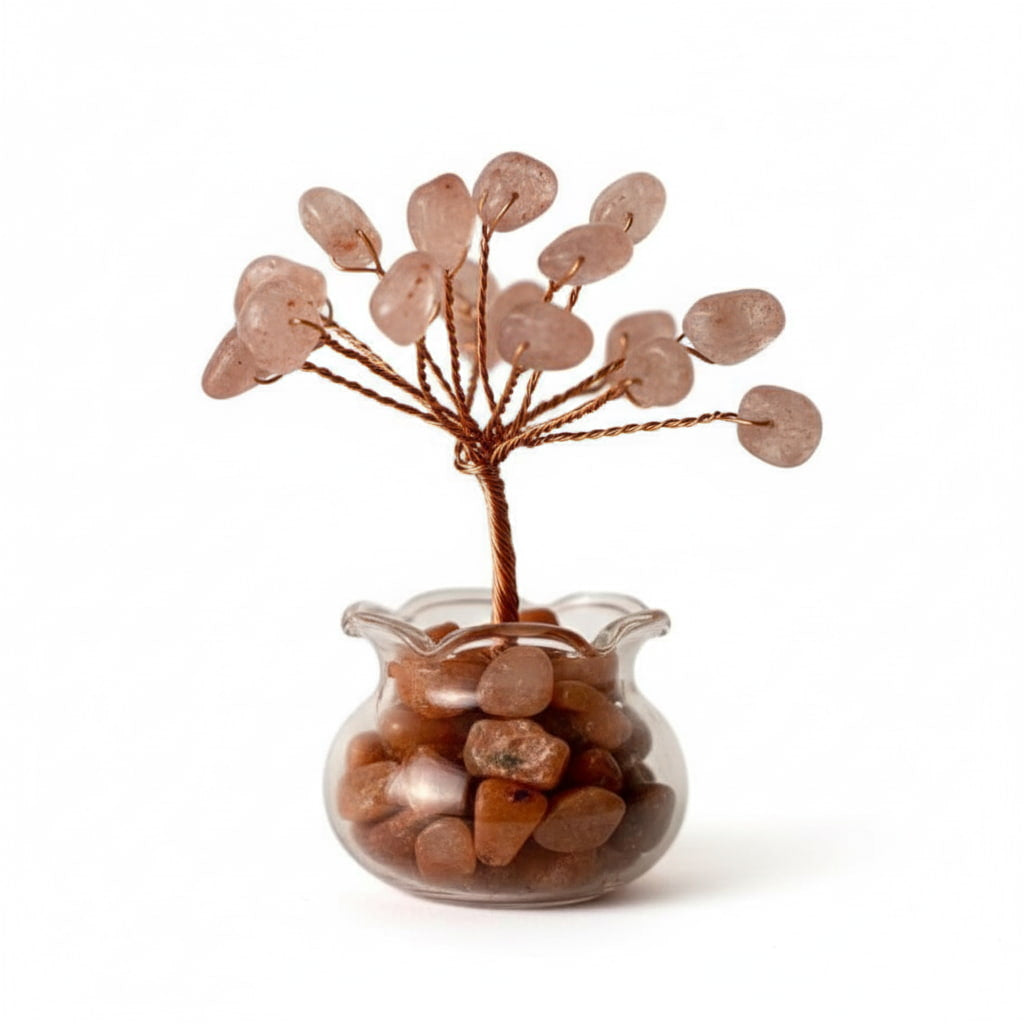 Mini Erdbeerquarz Baum - Für mehr positive Energie CrystalScents