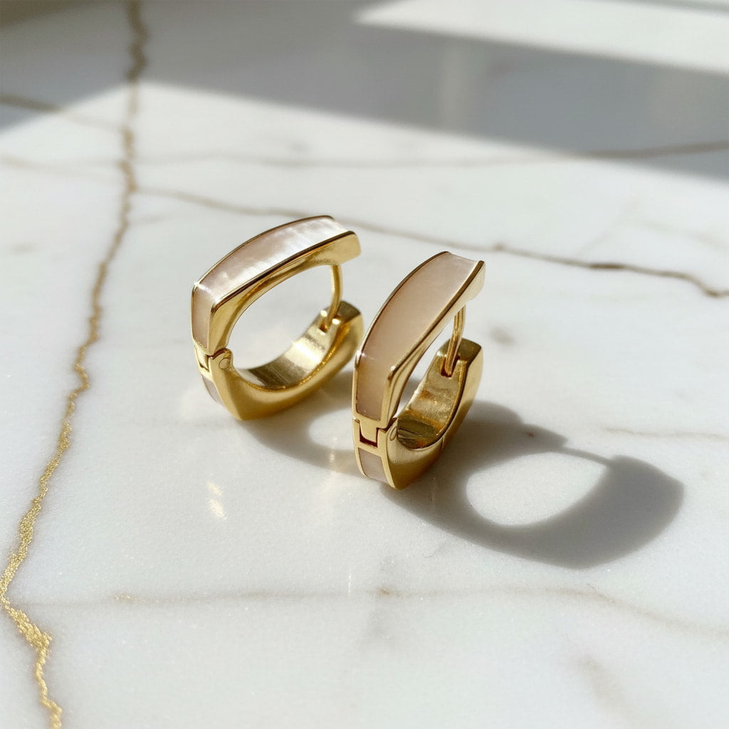 Kreolen in Gold mit edlem Schimmer-Effekt CrystalScents
