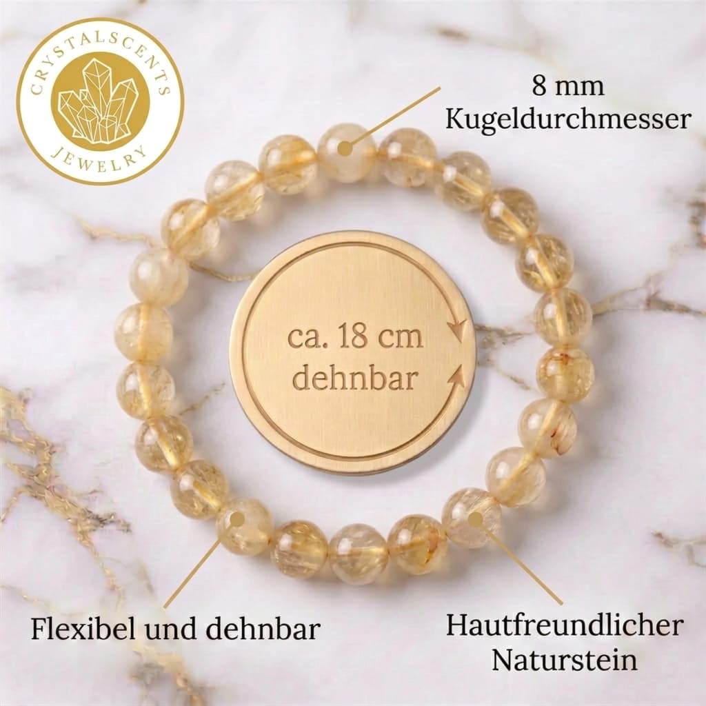 Citrin Kugelarmband - Sonne fürs Handgelenk