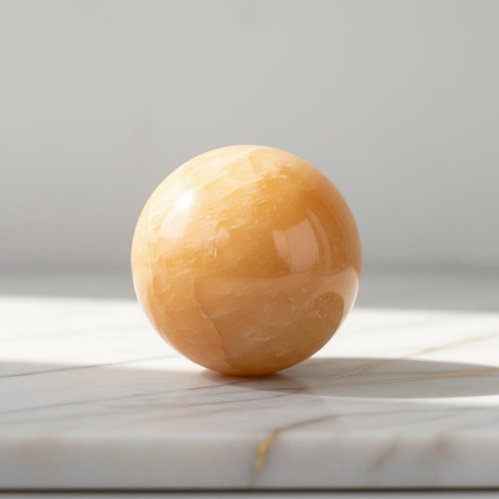Calcit Kugel - Sonnige Lebensfreude