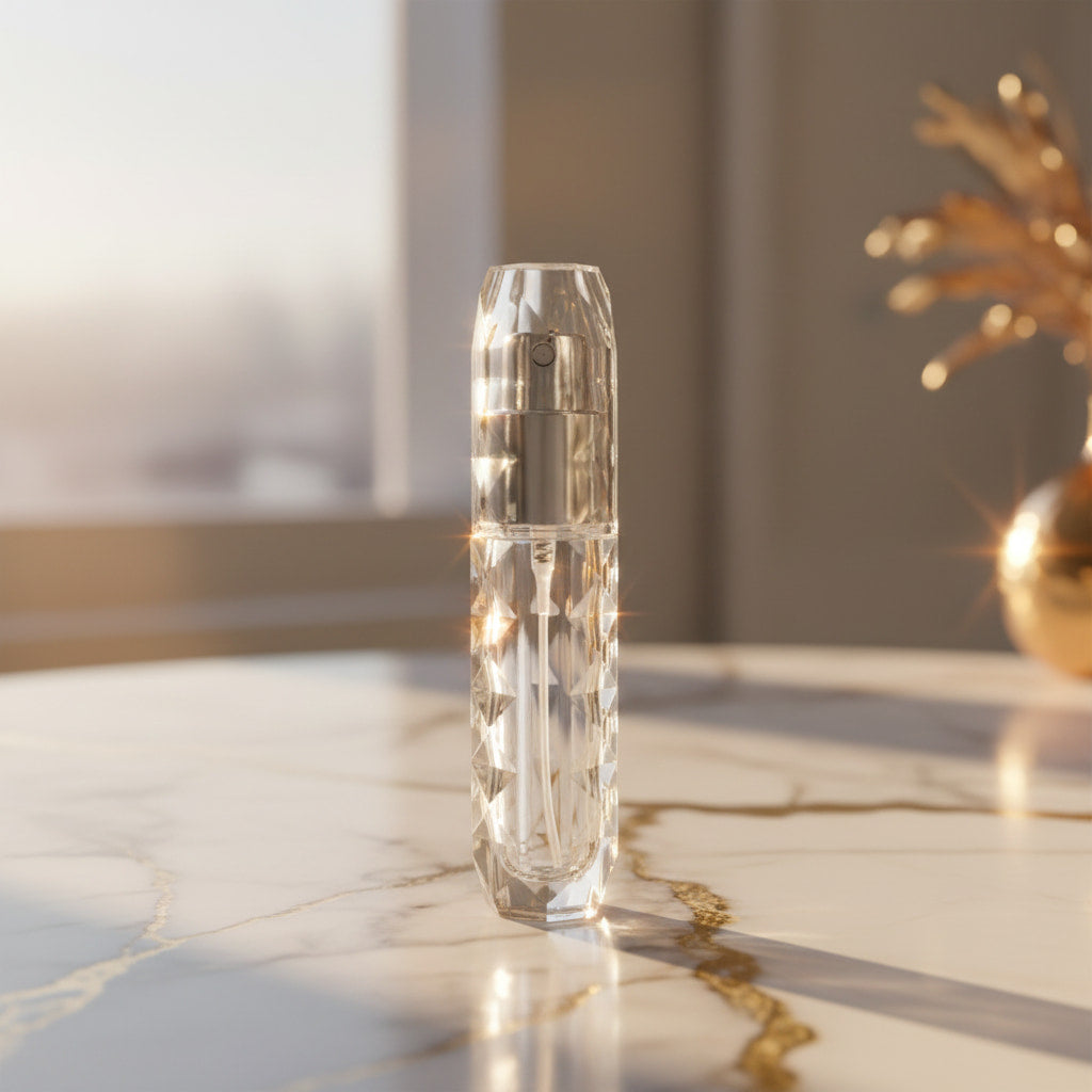 Parfüm Abfüller Silber – Praktischer Zerstäuber CrystalScents