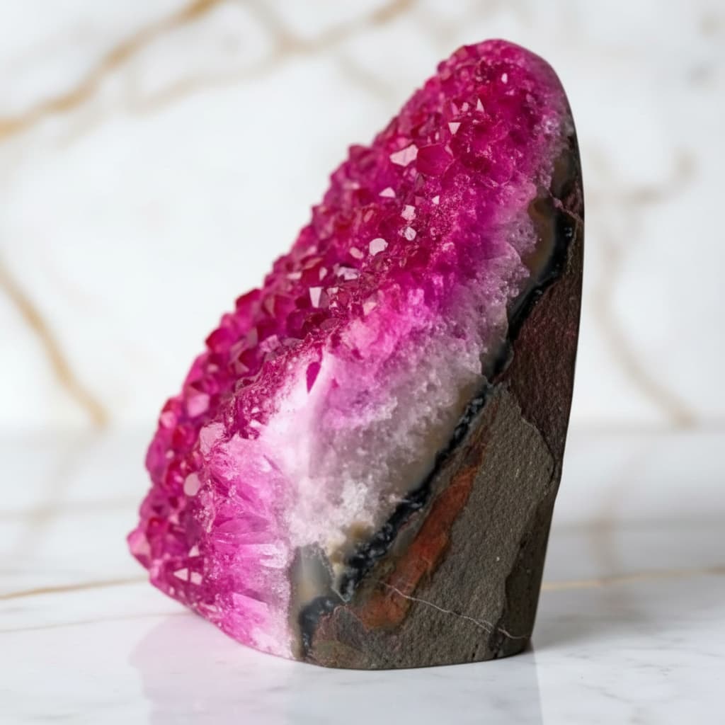 Amethystdruse – Pinker Dekorationsakzent CrystalScents