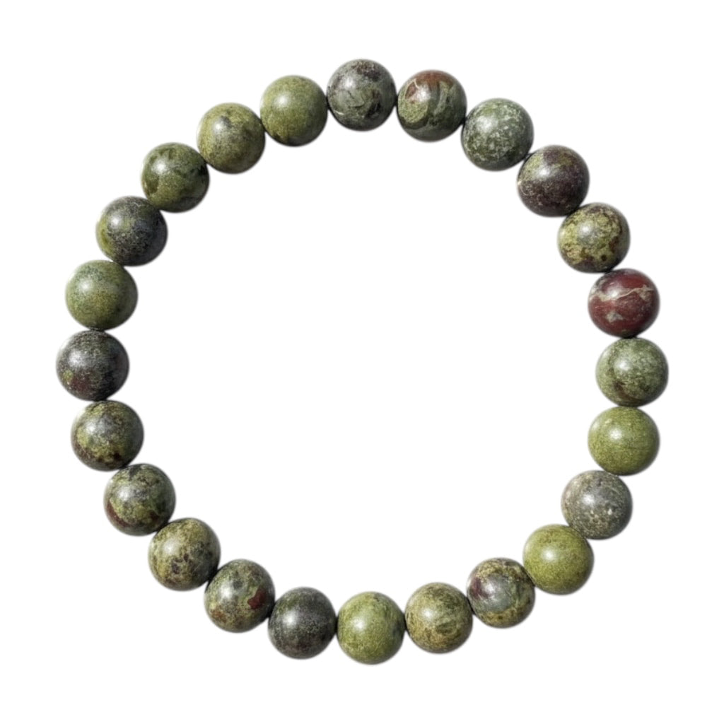 Drachenblut Jaspis Kugelarmband - Mut & Ausdauer CrystalScents