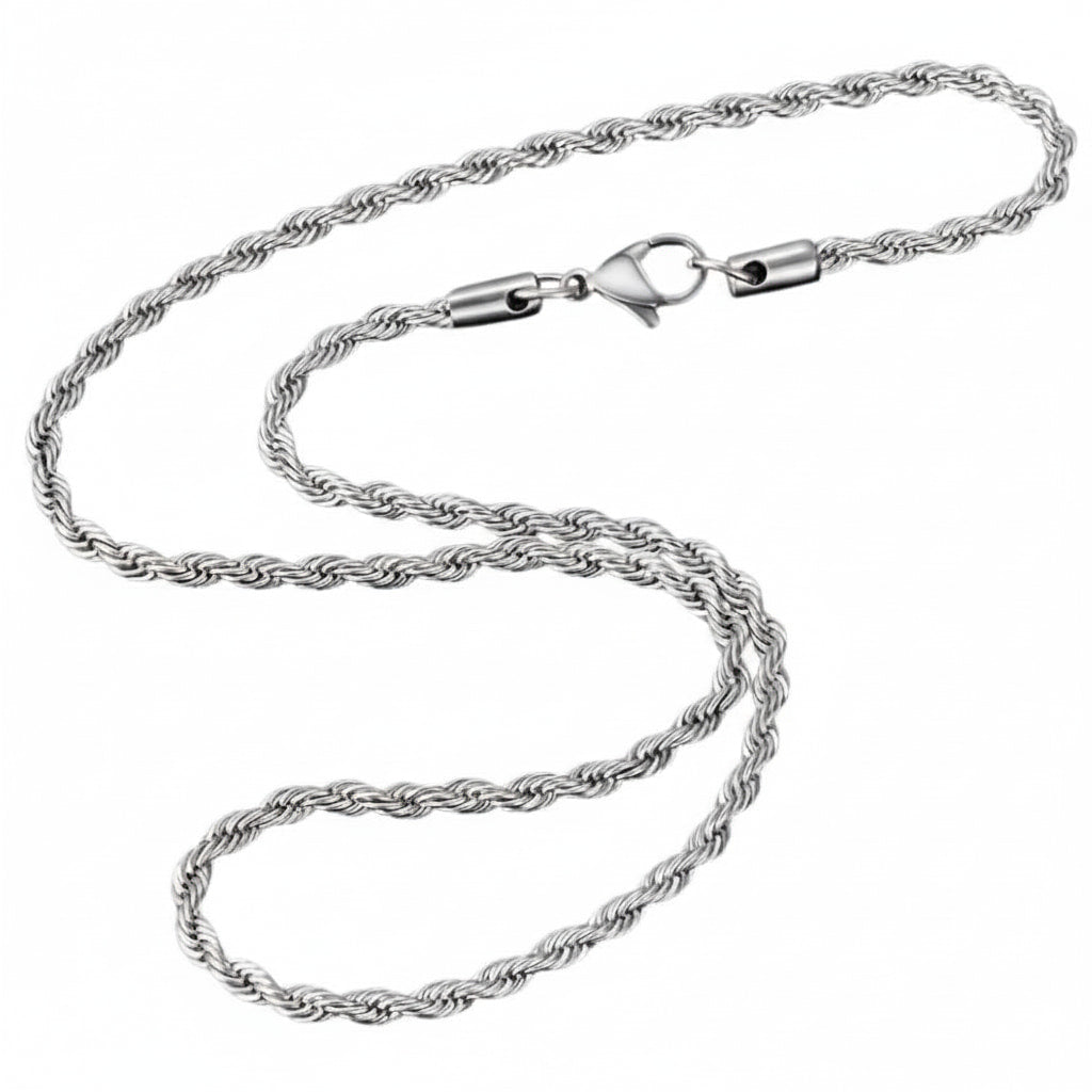 Halskette – Silberne gedrehte Kette CrystalScents
