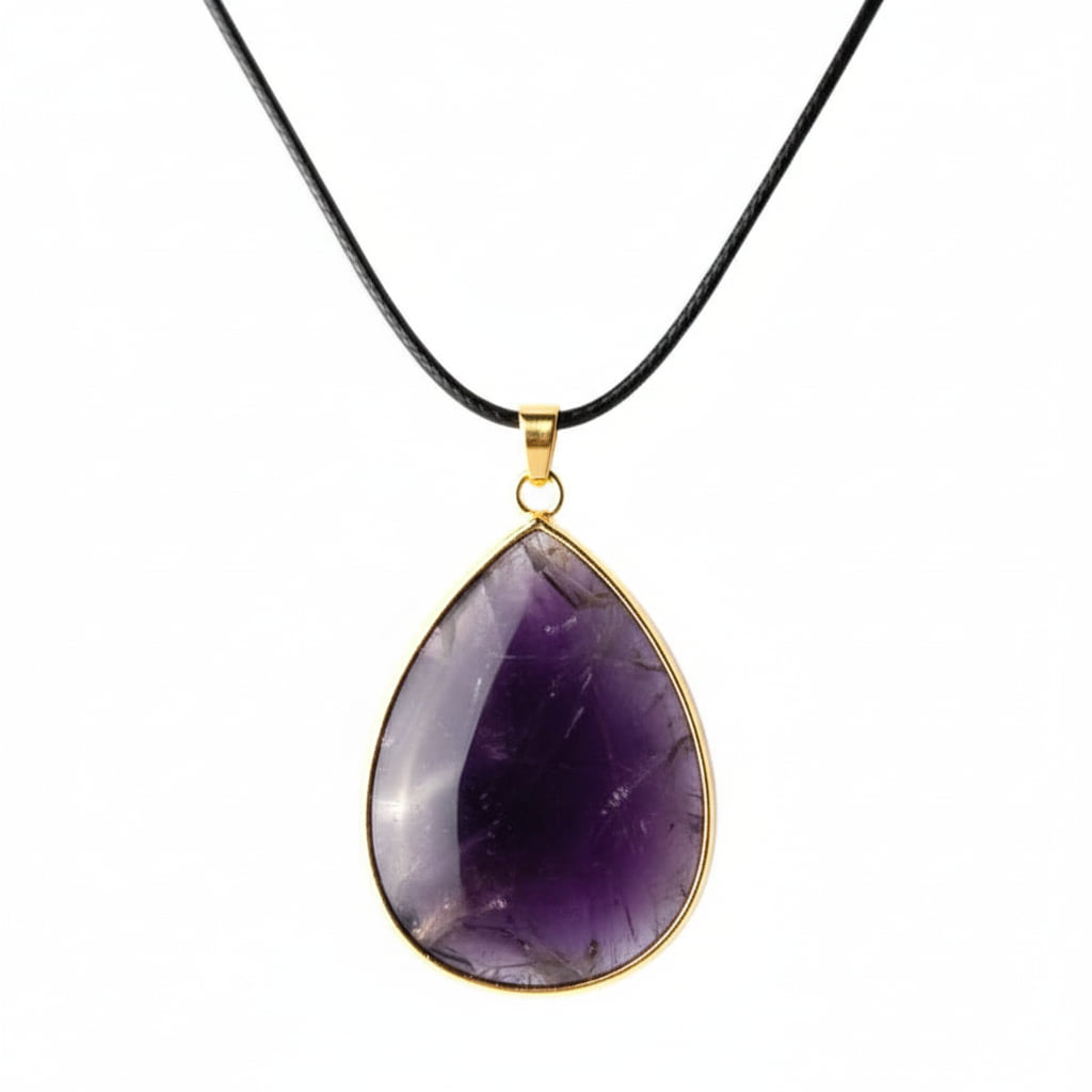 Amethyst Halskette – Tropfenanhänger für Ruhe & Fokus CrystalScents