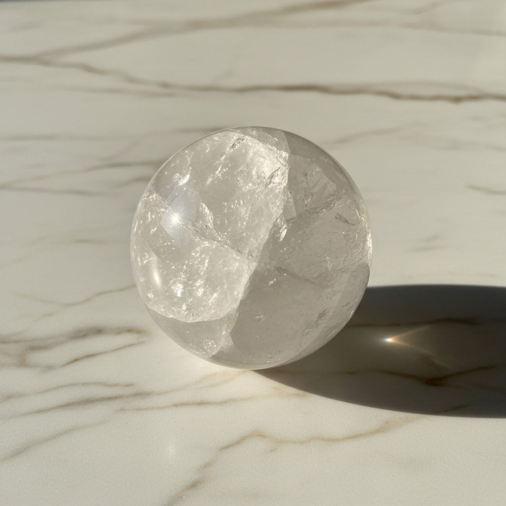 Bergkristall Kugel – Reines Naturjuwel CrystalScents