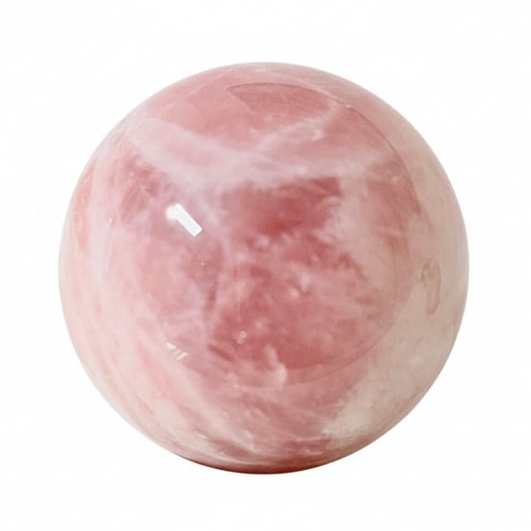Große Rosenquarz Kugel – Liebe & Herzensenergie CrystalScents