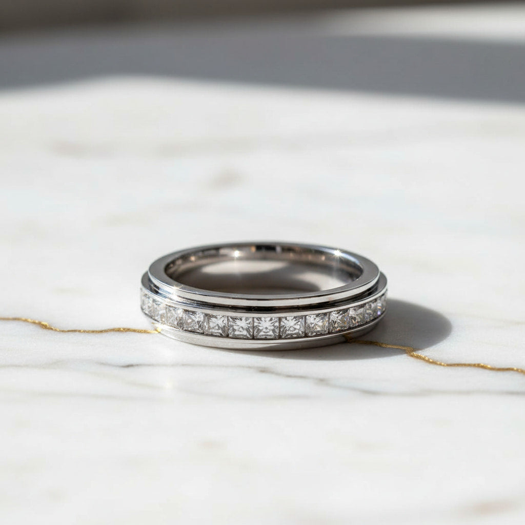 Ring Silber mit drehbarem Design CrystalScents