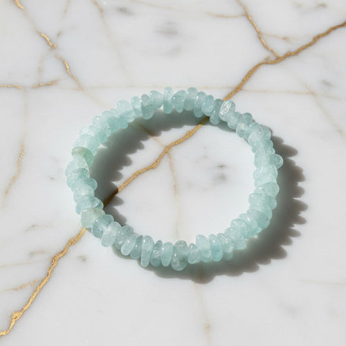 Aquamarin Splitterarmband – Klarheit & Stärke CrystalScents