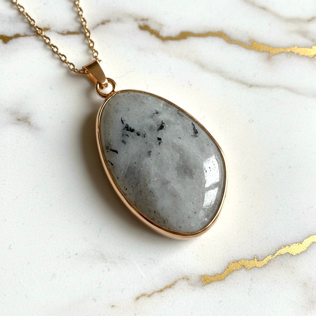 Labradorit Halskette - Schutz & Intuition CrystalScents