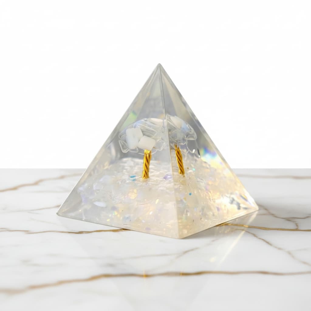 Orgonit Pyramide Opalit - Baum der Magie